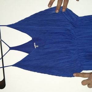 Medium blue Charlotte Russe maxi dress